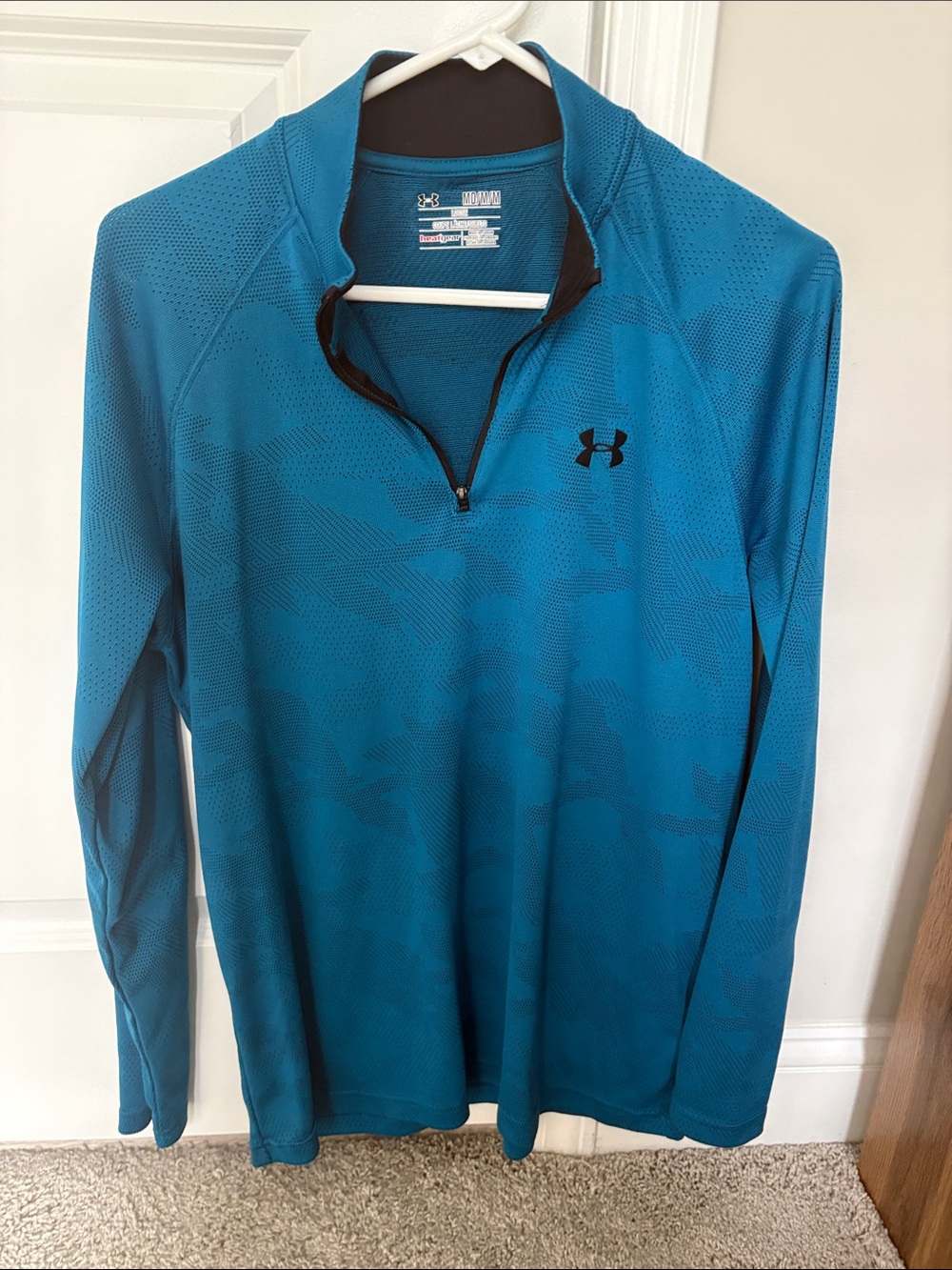 Under Armour Teal Half-Zip Athletic Pullover